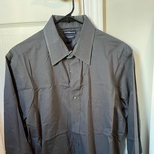 Dark Grey Croft&Barrow Long Sleeve Button-up